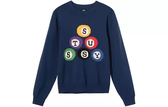 Свитер унисекс Stussy, темно-синий