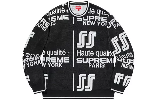 Свитер унисекс Supreme, черный