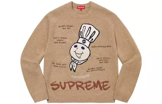 Свитер унисекс Supreme, красный