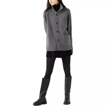 Свитер унисекс свинцово-серый Uniqlo, серый
