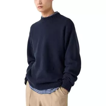 Свитер унисекс темно-синий Uniqlo, темно-синий