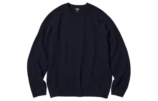 Свитер унисекс темно-синий Uniqlo, темно-синий
