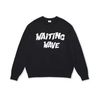 Свитер унисекс Waitingwave, черный