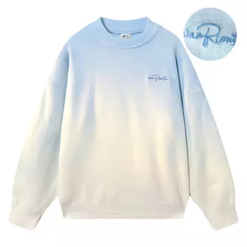 Свитер унисекс WARRIOR, синий/белый