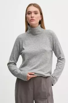 Свитер United Colors of Benetton из смесовой шерсти, серый