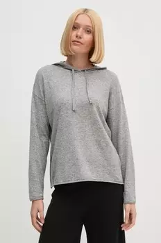 Свитер United Colors of Benetton из смесовой шерсти, серый