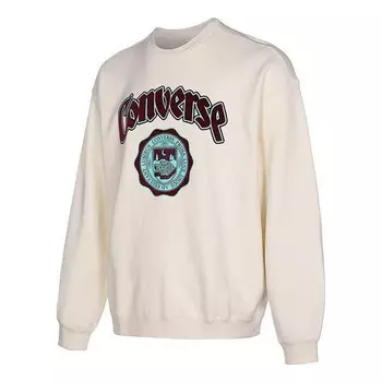 Свитер university crew sweatshirt 'white' Converse, белый