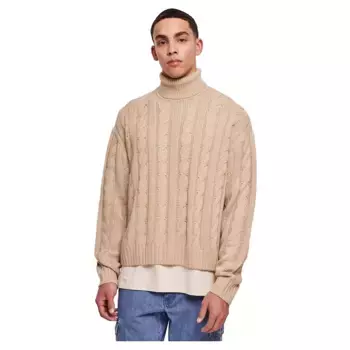 Свитер Urban Classics Boxy high neck, бежевый