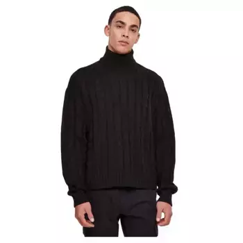 Свитер Urban Classics Boxy high neck, черный