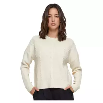 Свитер Urban Classics Cabel Knit, бежевый