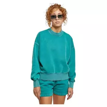 Свитер Urban Classics Oversized Stone Washed, зеленый