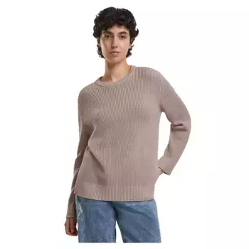 Свитер Urban Classics Rib Knit, коричневый