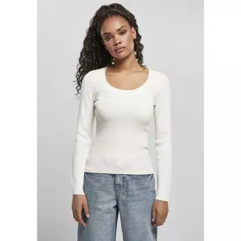 Свитер Urban Classics Wide Neckline Big, белый