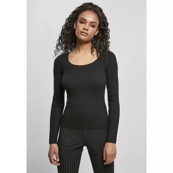 Свитер Urban Classics Wide Neckline Big, черный