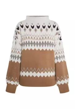 Свитер Usha Carnea, коричневый/темно-коричневый