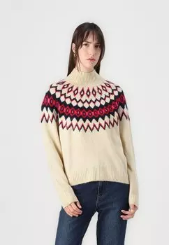 Свитер V AIRY MOCKNECK FAIRISLE GAP, песочный