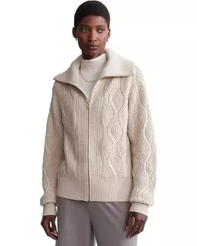 Свитер Varley Lando Full Zip Knit, цвет Birch