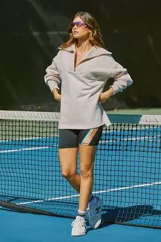 Свитер Varley Owens с молнией до половины, белый