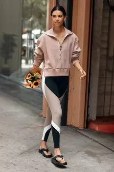 Свитер Varley Roselle с молнией до половины, темно-коричневый