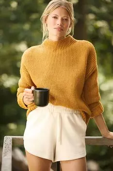 Свитер Varley Skyla с воротником-воронкой, коричневый