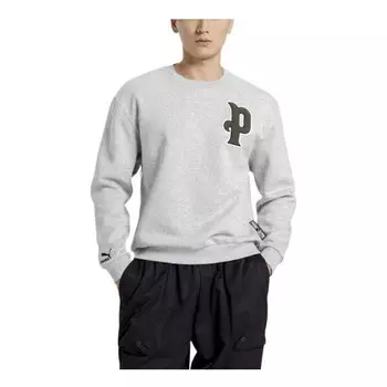 Свитер varsity logo swaetshirt 'grey' Puma, серый