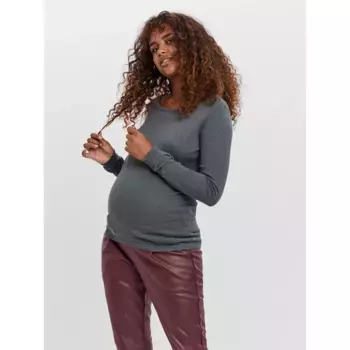 Свитер Vero Moda Care Structure Maternity, серый