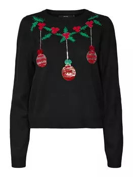 Свитер VERO MODA Christmas Ball, черный
