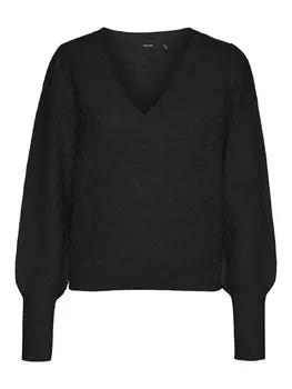 Свитер Vero Moda Curve Sweater STINNA, черный