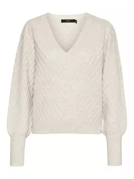 Свитер Vero Moda Curve Sweater STINNA, серый
