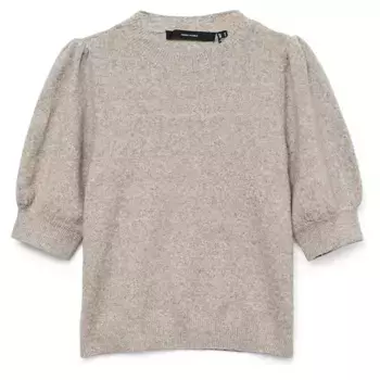 Свитер Vero Moda Doffy 2/4 short sleeve, бежевый