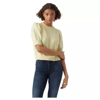 Свитер Vero Moda Doffy 2/4 short sleeve, желтый