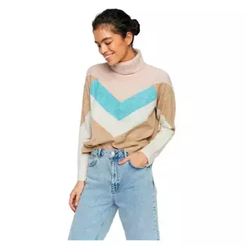 Свитер Vero Moda Doffy high neck, разноцветный