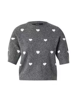 Свитер VERO MODA DOFFY INTARSIA, темно-серый