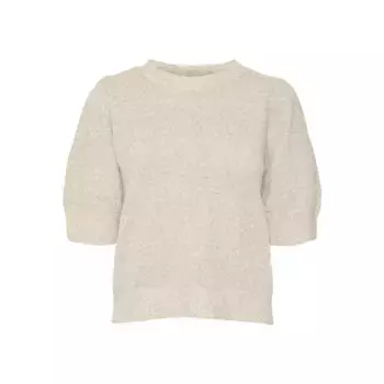 Свитер Vero Moda Doffy Petite short sleeve, бежевый