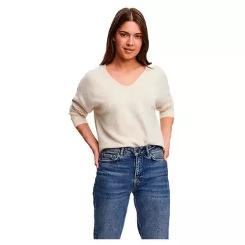 Свитер Vero Moda Doffy V Neck, бежевый