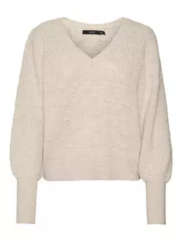 Свитер Vero Moda EYA, бежевый