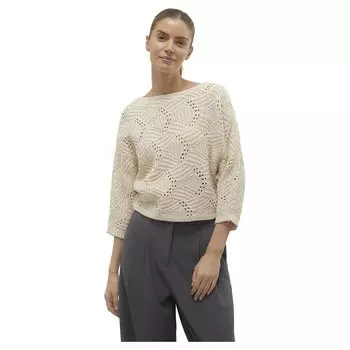Свитер Vero Moda Gigi 3/4 Boat Neck, бежевый