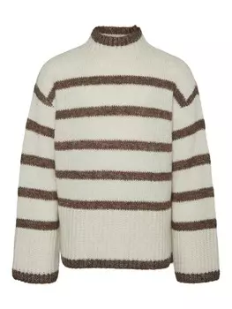 Свитер Vero Moda Girl Sweater WIONA, цвет Brown/Light grey