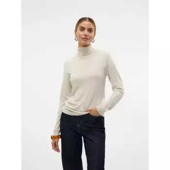 Свитер Vero Moda Iris high neck, белый