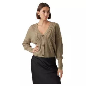 Свитер Vero Moda Lea V Neck, коричневый