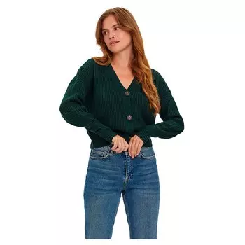 Свитер Vero Moda Lea V Neck, зеленый