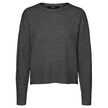 Свитер Vero Moda Lefile O Neck, коричневый