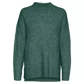 Свитер Vero Moda Lefile Oversize Boxy High Neck, зеленый