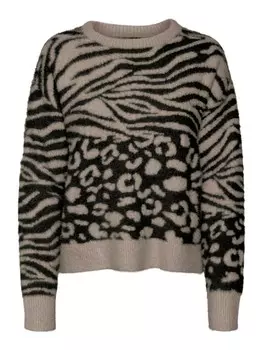 Свитер Vero Moda LEON, темно коричневый