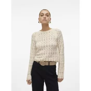 Свитер Vero Moda New Fabienne O Neck, бежевый
