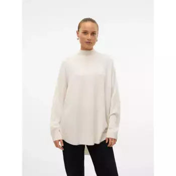 Свитер Vero Moda Plaza high neck, бежевый