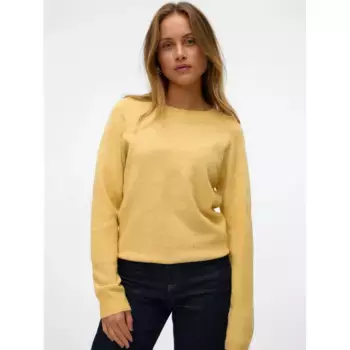 Свитер Vero Moda с круглым вырезом "VMDOFFY LS O-NECK BLOUSE GA NOOS", цвет Golden Spice Detail:Melange