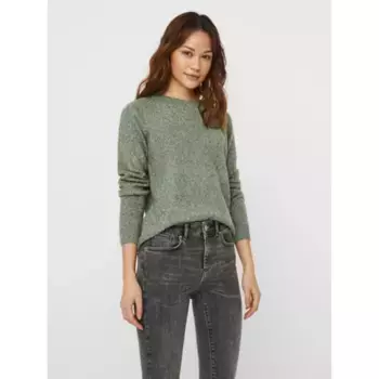 Свитер Vero Moda с круглым вырезом "VMDOFFY LS O-NECK BLOUSE GA NOOS", цвет Laurel Wreath Melange