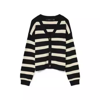 Свитер Vero Moda Saba Full Needle v neck, черный