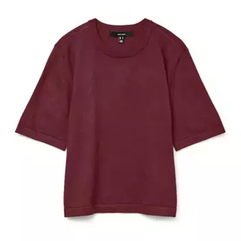 Свитер Vero Moda Silje 2/4 Oversize short sleeve, красный